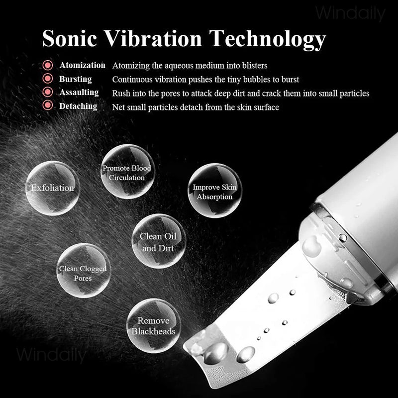 Ultrasound skin cleaner PRO