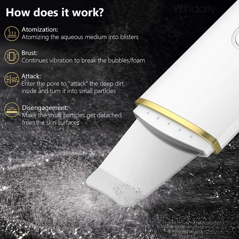 Ultrasound skin cleaner PRO